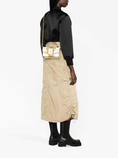 Versace Jeans Couture Chain Couture Handbag In Weiss