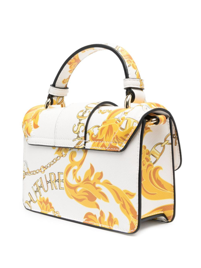 Versace Jeans Couture Chain Couture Handbag In Weiss
