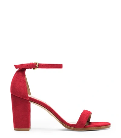 Stuart Weitzman Nearlynude In Red Suede