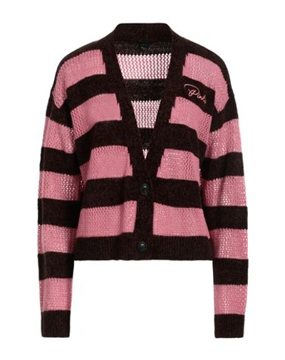 Shop Pinko Woman Cardigan Pink Size L Acrylic, Alpaca Wool, Wool, Viscose