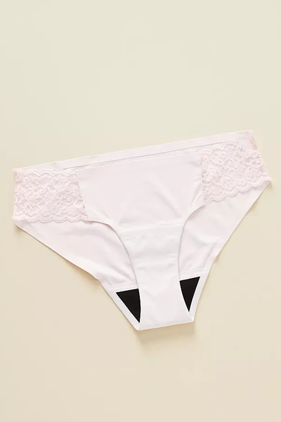 Shop Proof Period & Leak Lace Cheeky Briefs: Moderate Absorbency In Pink