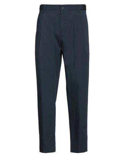 Shop Calvin Klein Man Pants Slate Blue Size Xs Cotton, Polyester, Elastane