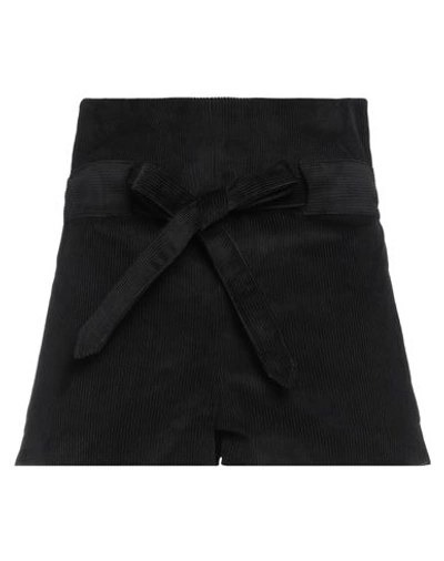 Shop Wandering Woman Shorts & Bermuda Shorts Black Size 6 Cotton