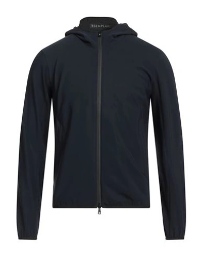 Esemplare Man Sweatshirt Navy Size Xl Polyamide, Elastane In Navy Blue