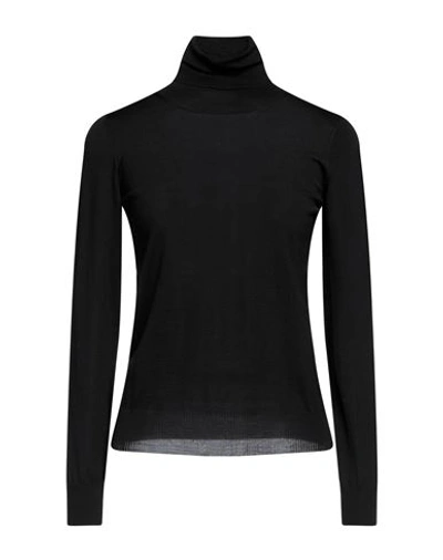 Drumohr Woman Turtleneck Black Size Xl Merino Wool In Black