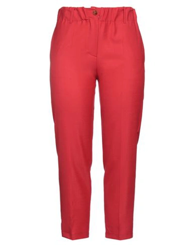 Shop Alysi Woman Pants Red Size 2 Polyester, Virgin Wool, Elastane