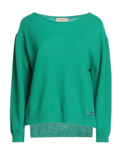 Shop Twinset Woman Sweater Green Size S Wool, Cashmere