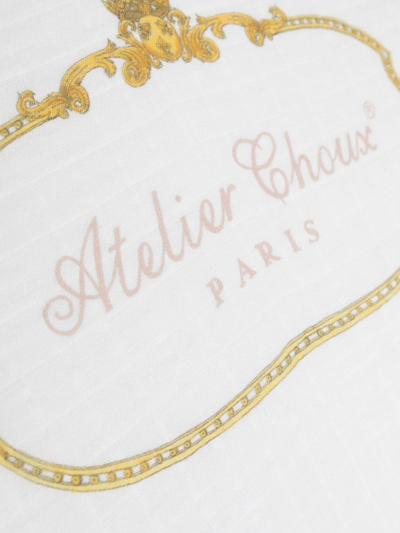 Shop Atelier Choux Versailles Organic Cotton Blanket In White