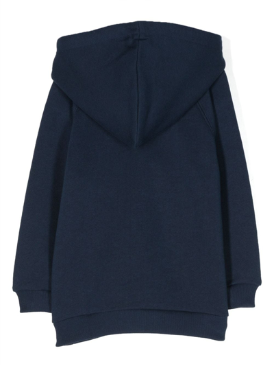 Gucci Bu Ls Zip Jacket Felted Cot In Blue