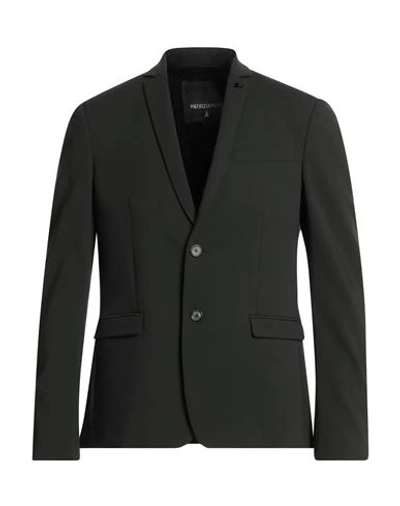 Shop Patrizia Pepe Man Suit Jacket Military Green Size 38 Polyester, Viscose, Elastane