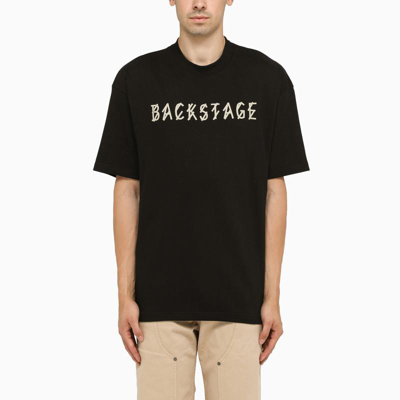 Shop 44 Label Group Regular Backstage T-shirt In Black