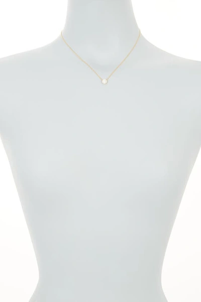 Shop Adornia Swarovski Crystal Halo Necklace In Yellow