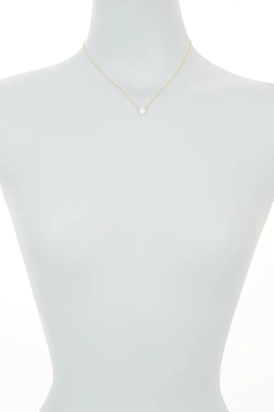 Adornia Swarovski Crystal Halo Necklace Gold In Yellow