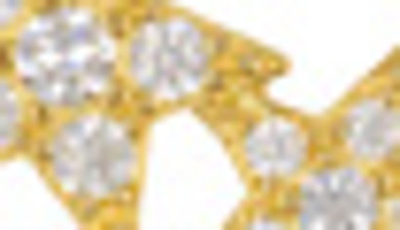 Shop Adornia Swarovski Crystal Shooting Star Earrings In Yellow
