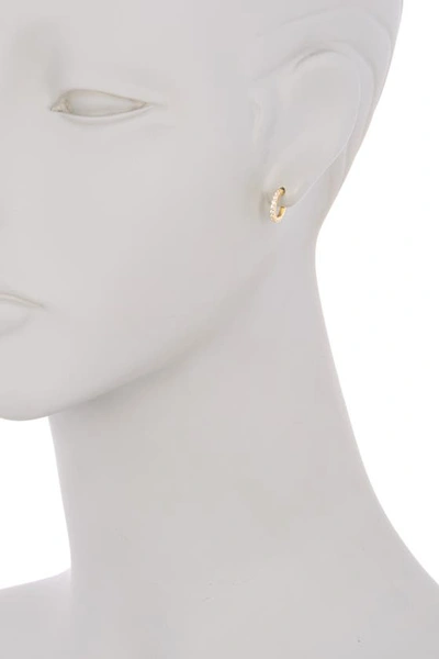 Shop Adornia Swarovski Crystal Mini Huggie Hoop Earrings In Yellow