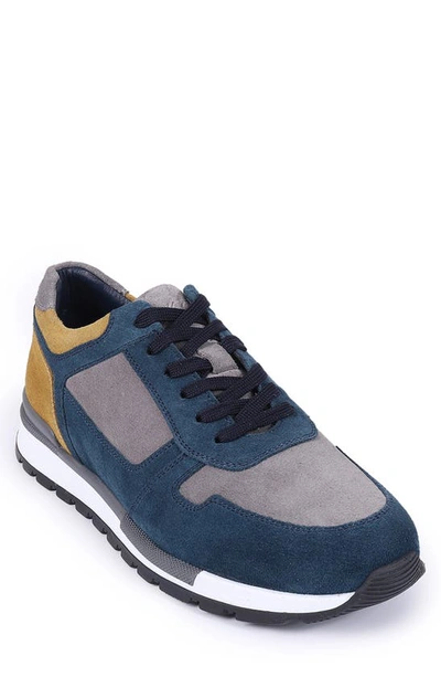 Shop Vellapais Destin Suede Sneaker In Blue Multi