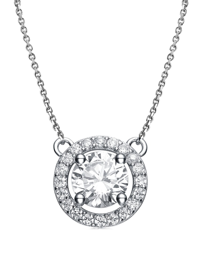 Genevive Silver Cz Necklace