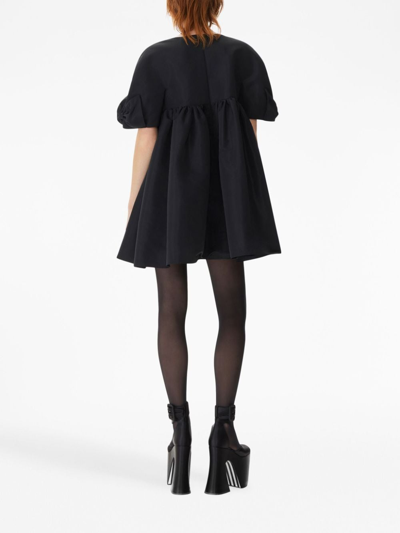 Shop Nina Ricci Fully-pleated V-neck Dress In Black