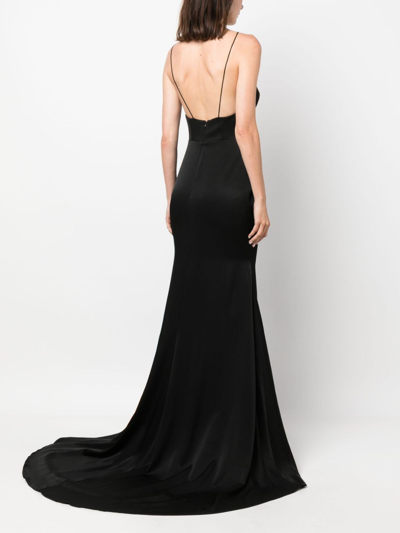 Shop Alex Perry Cut-out Maxi Dress In Black