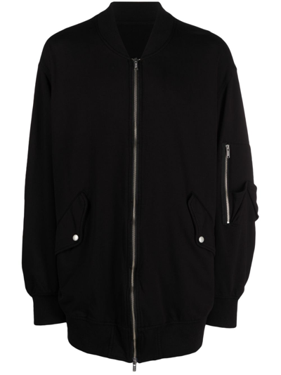 Shop Undercoverism Ma-1 Cotton Bomber Jacket In Black