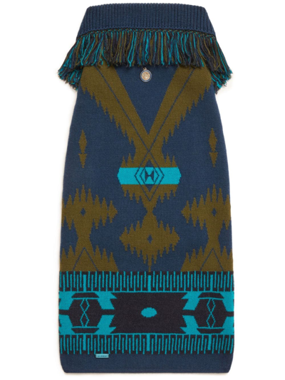 Shop Alanui X Poldo Dog Couture Icon Jumper In Blue