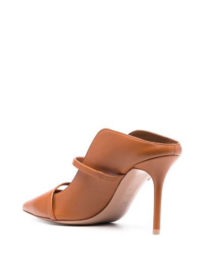 Shop Malone Souliers Maureen 850mm Leather Mules In Brown