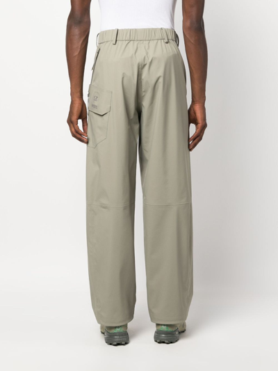 C.p. Company Multiple-pocket Straight-leg Trousers In Green