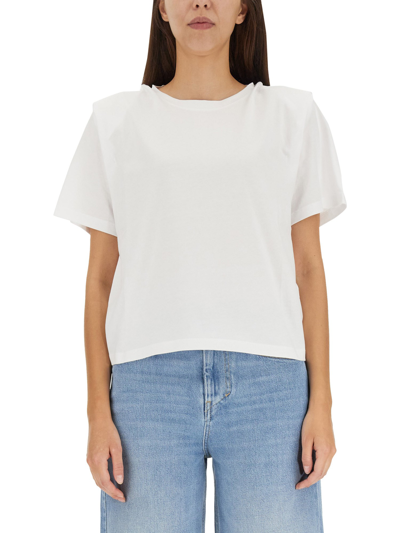 Shop Isabel Marant Cotton T-shirt In White