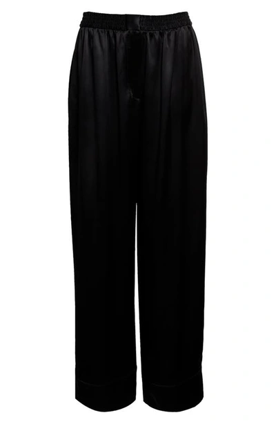 Shop Alexander Wang Silk & Mesh Boxer Combo Pants In Black
