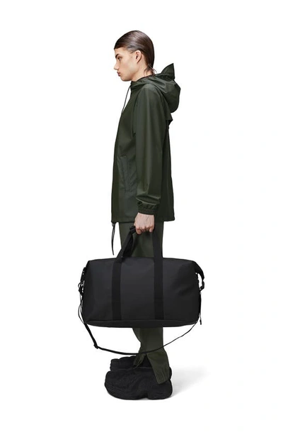 Rains Hilo Waterproof Weekend Bag In Black