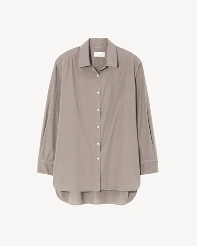 Shop Nili Lotan Yorke Shirt In Grey