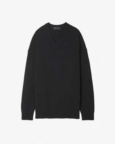 Shop Nili Lotan Hagen Cashmere Sweater In Black