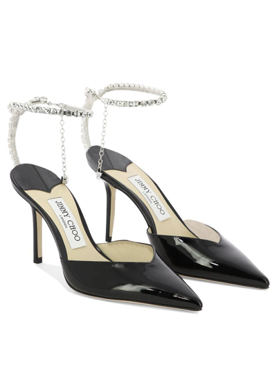 Shop Jimmy Choo "saeda 85" Pumps In Black