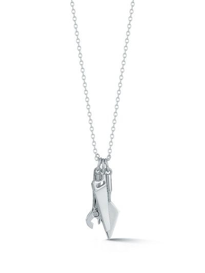 Mateo Tool Charm Necklace In Silver