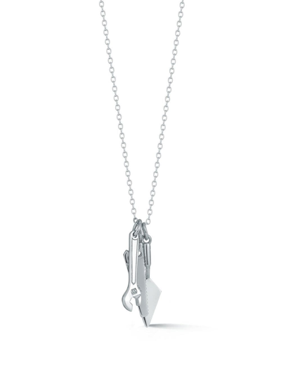 Shop Mateo Tool Charm Necklace In Silver