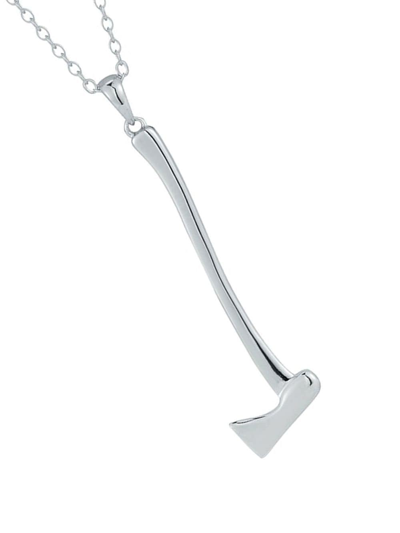 Mateo Axe Pendant Necklace In Silver