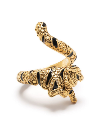 Shop Roberto Cavalli Tiger Wraparound Ring In D0115
