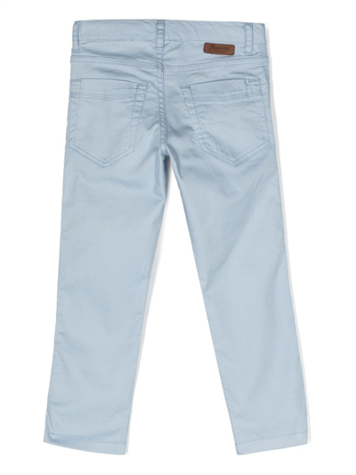Shop Bonpoint Dewy Straight-leg Jeans In Blue