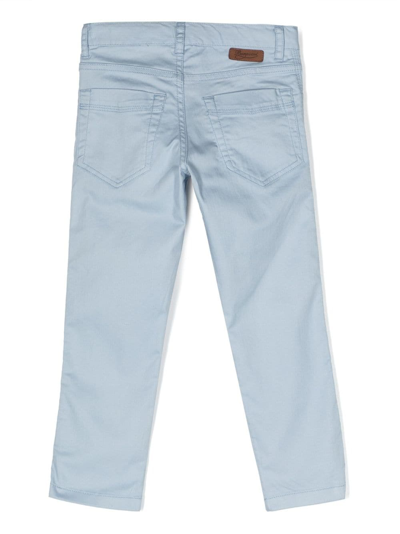 Bonpoint Boys Pale Blue Cotton Jeans In Blue