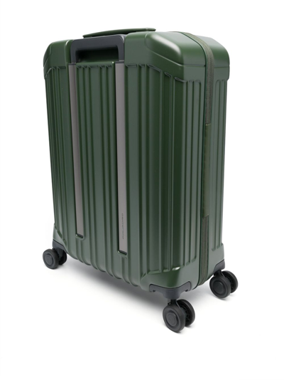 Piquadro Pq-light Logo-lettering Luggage In Green