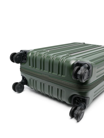 Piquadro Pq-light Logo-lettering Luggage In Green