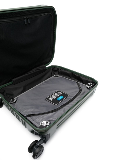 Shop Piquadro Pq-light Logo-lettering Luggage In Green