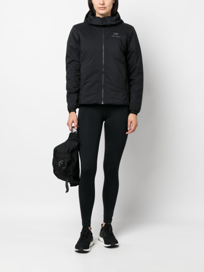 Shop Arc'teryx Atom Hooded Performance Jacket In Black