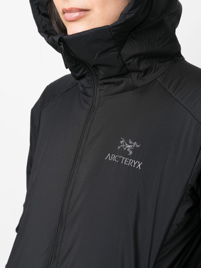 Shop Arc'teryx Atom Hooded Performance Jacket In Black