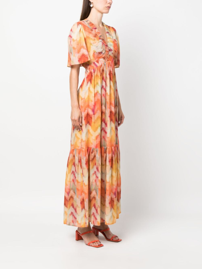 Ba&sh Axana Dress Ocre In Orange