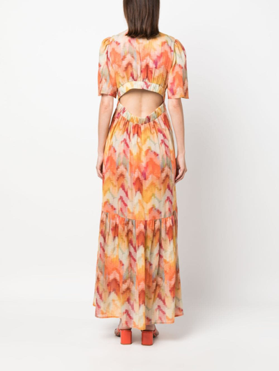 Ba&sh Axana Dress Ocre In Orange
