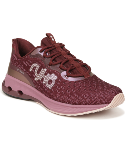 Shop Ryka Premium Ryka Women's Activate Walking Sneakers In Deep Red Fabric
