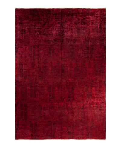 Shop Adorn Hand Woven Rugs Modern M1705 9'9" X 13'10" Area Rug In Red
