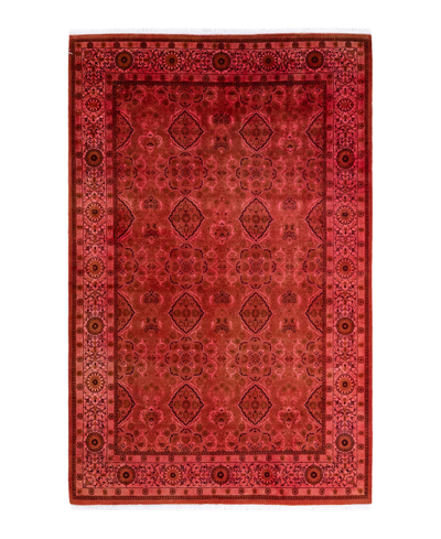 Adorn Hand Woven Rugs Fine Vibrance M1550 6'2" X 9'6" Area Rug In Brown