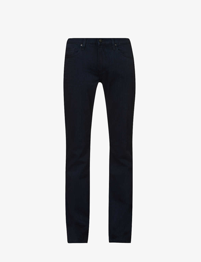 Shop Paige Men's Inkwell Normandie Straight-leg Mid-rise Stretch-denim Jeans